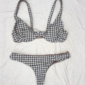 ACACIA Houndstooth Bikini Set
